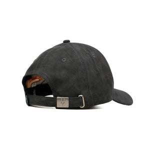 HEAD GEAR BLACK STRUCTURED RUSTIC METAL PATCH CAP