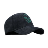 HEAD GEAR BLACK AND GREEN CONTRAST CORD CAP
