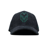 HEAD GEAR BLACK AND GREEN CONTRAST CORD CAP