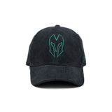HEAD GEAR BLACK AND GREEN CONTRAST CORD CAP