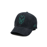 HEAD GEAR BLACK AND GREEN CONTRAST CORD CAP