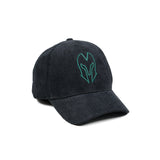 HEAD GEAR BLACK AND GREEN CONTRAST CORD CAP