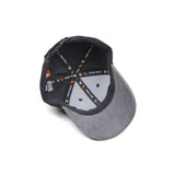 HEAD GEAR BLACK CHARCOAL GREY DUAL TONE CORD CAP