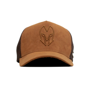 HEAD GEAR CHOCOLATE SUPER SUEDE TRUCKER CAP