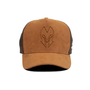 HEAD GEAR CHOCOLATE SUPER SUEDE TRUCKER CAP