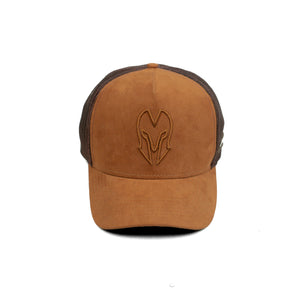 HEAD GEAR CHOCOLATE SUPER SUEDE TRUCKER CAP