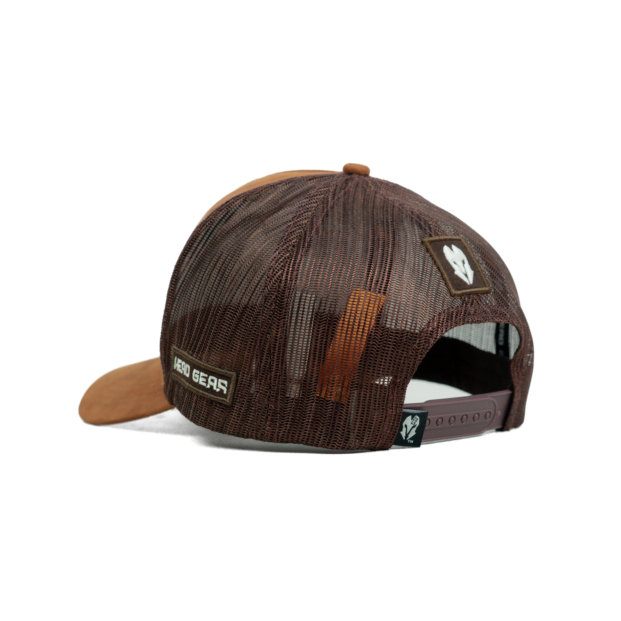 HEAD GEAR CHOCOLATE SUPER SUEDE TRUCKER CAP