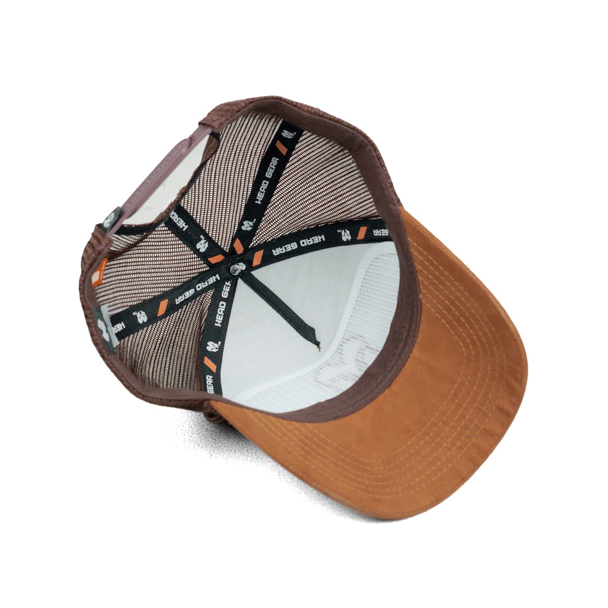 HEAD GEAR CHOCOLATE SUPER SUEDE TRUCKER CAP