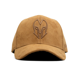 HEAD GEAR BROWN SUPER SUEDE CURVED VISOR CAP