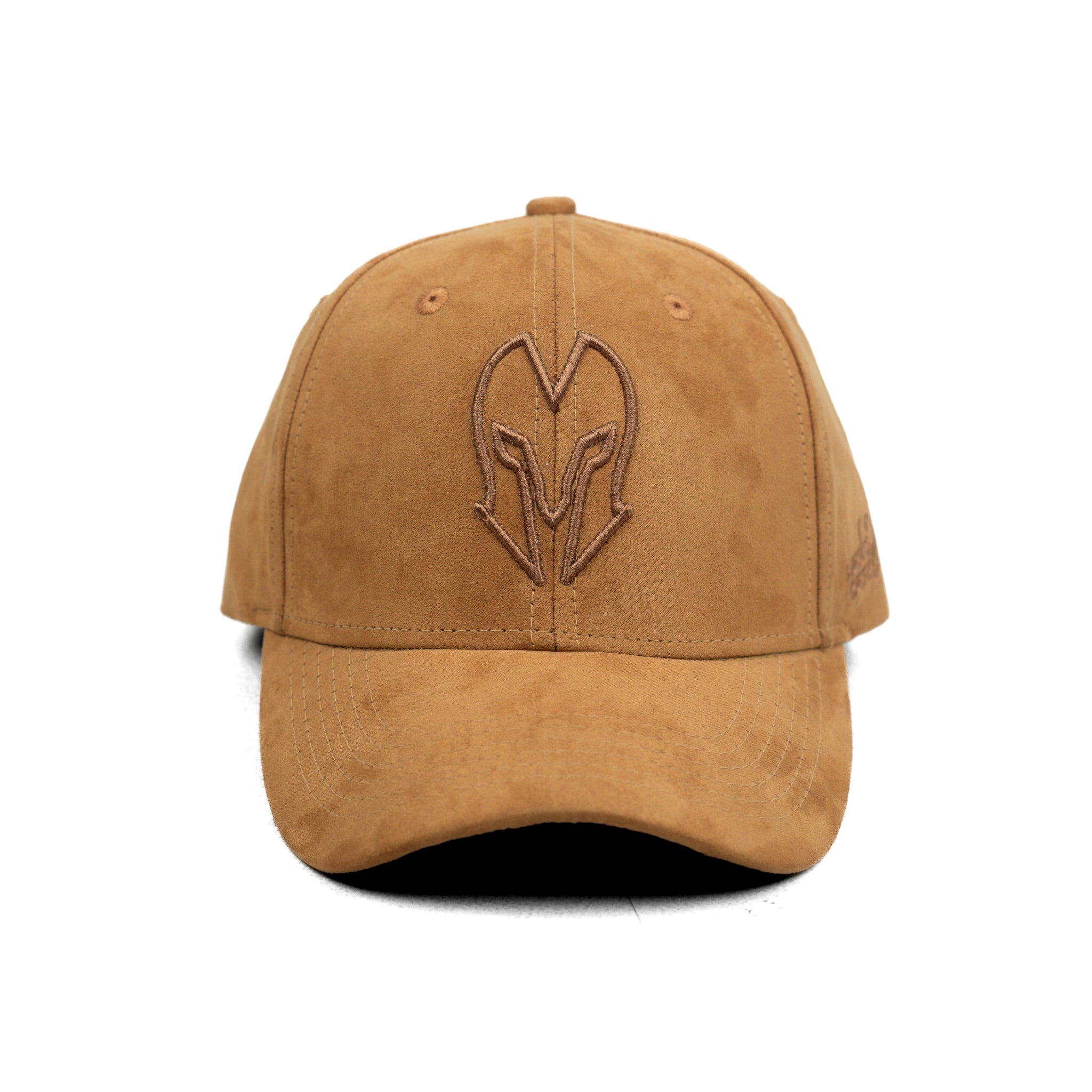 HEAD GEAR BROWN SUPER SUEDE CURVED VISOR CAP