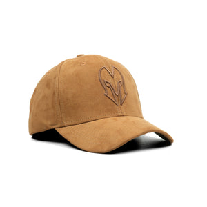 HEAD GEAR BROWN SUPER SUEDE CURVED VISOR CAP