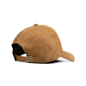 HEAD GEAR BROWN SUPER SUEDE CURVED VISOR CAP