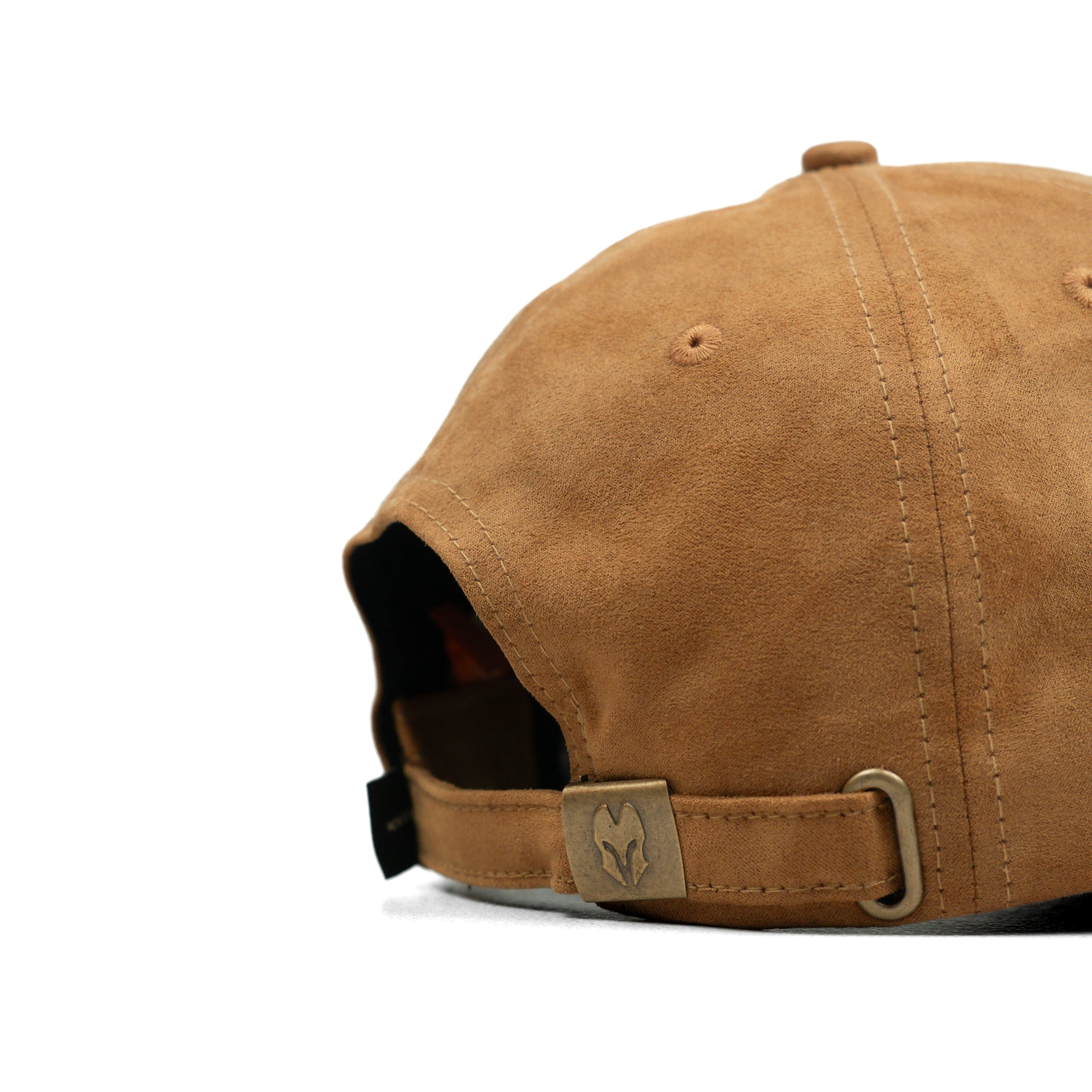 HEAD GEAR BROWN SUPER SUEDE CURVED VISOR CAP