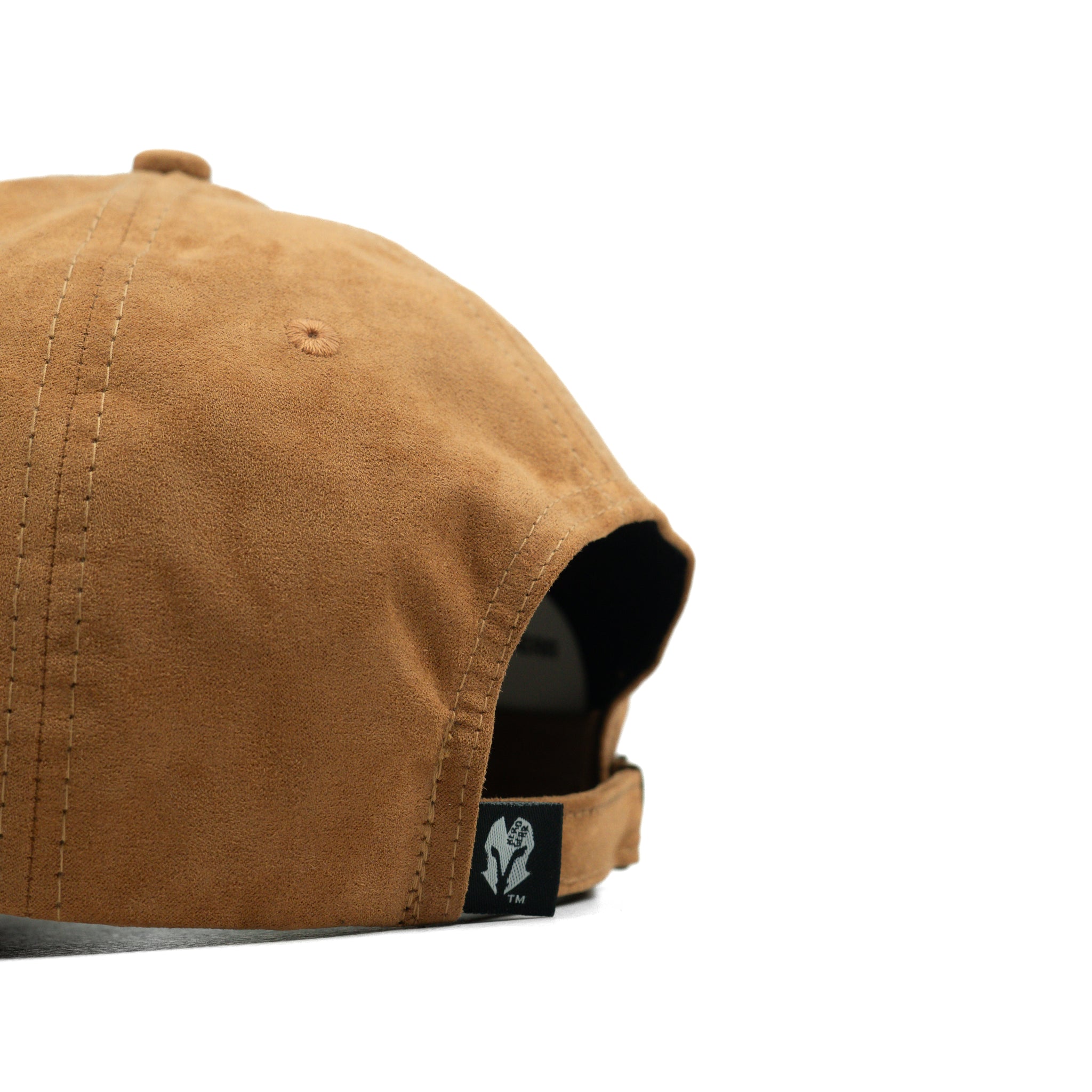 HEAD GEAR BROWN SUPER SUEDE CURVED VISOR CAP