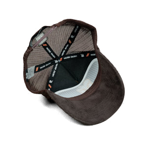 HEAD GEAR LIGHT BROWN AND DARK CHOCOLATE DUAL TONE TRUCKER CAP