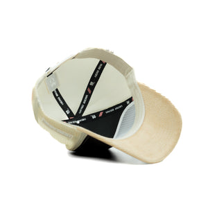 HEAD GEAR DARK CHOCOLATE AND CREAM DUAL TONE TRUCKER CAP