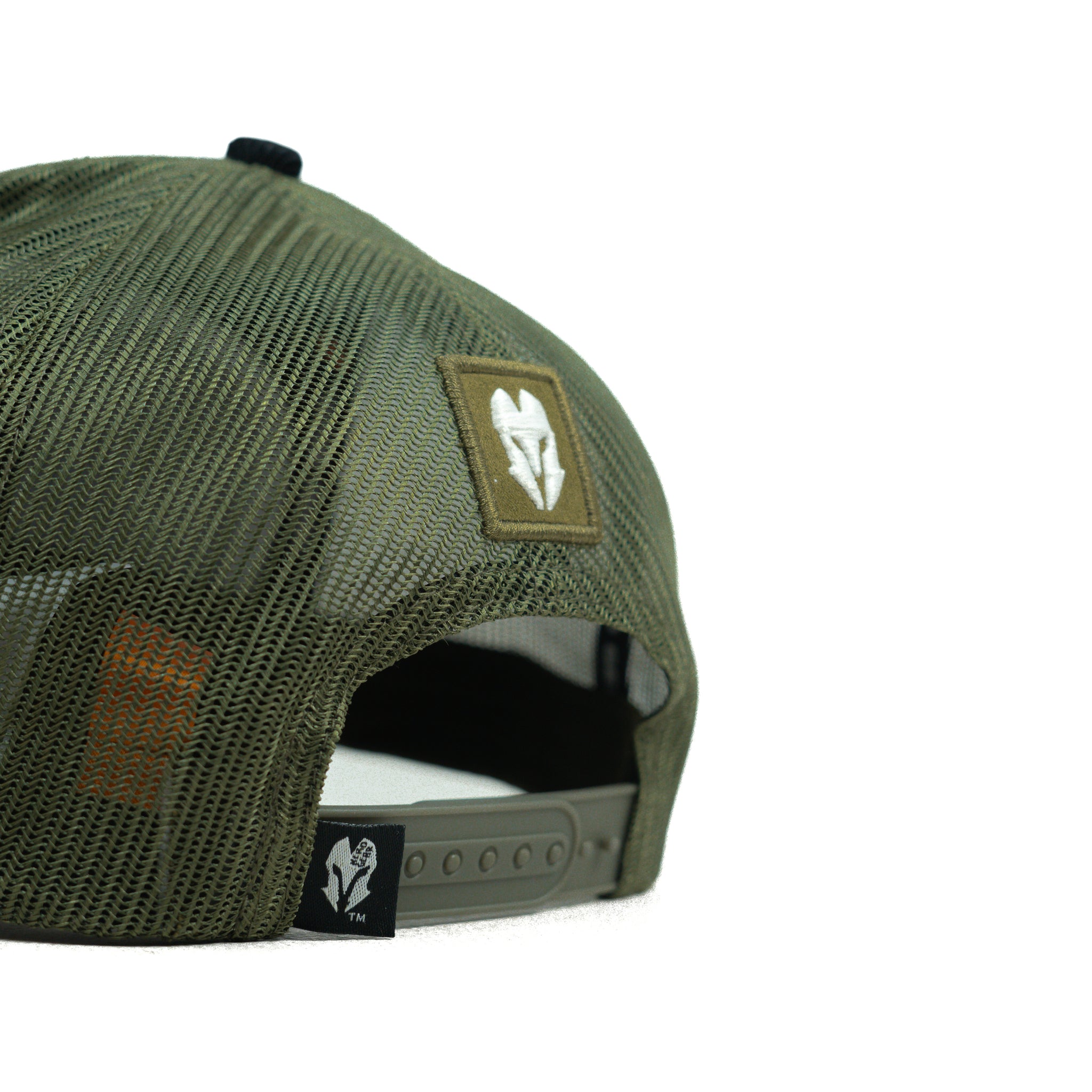 HEAD GEAR BLACK AND OLIVE DUAL TONE TRUCKER CAP