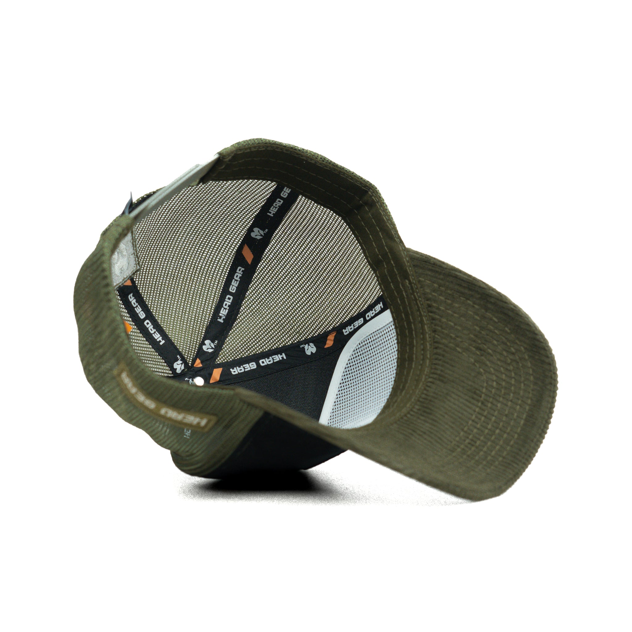 HEAD GEAR BLACK AND OLIVE DUAL TONE TRUCKER CAP