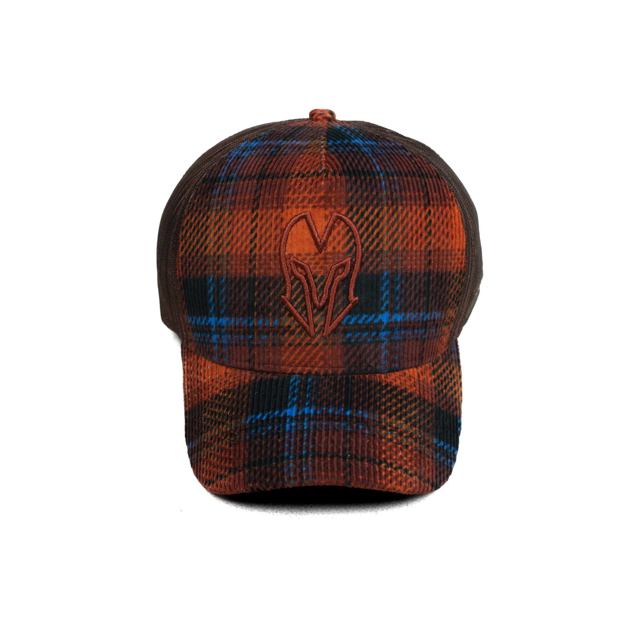 HEAD GEAR CHECK PATTERN CORD TRUCKER CAP