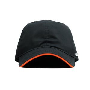 HEAD GEAR BLACK WITH ORANGE SANDWICH CAP