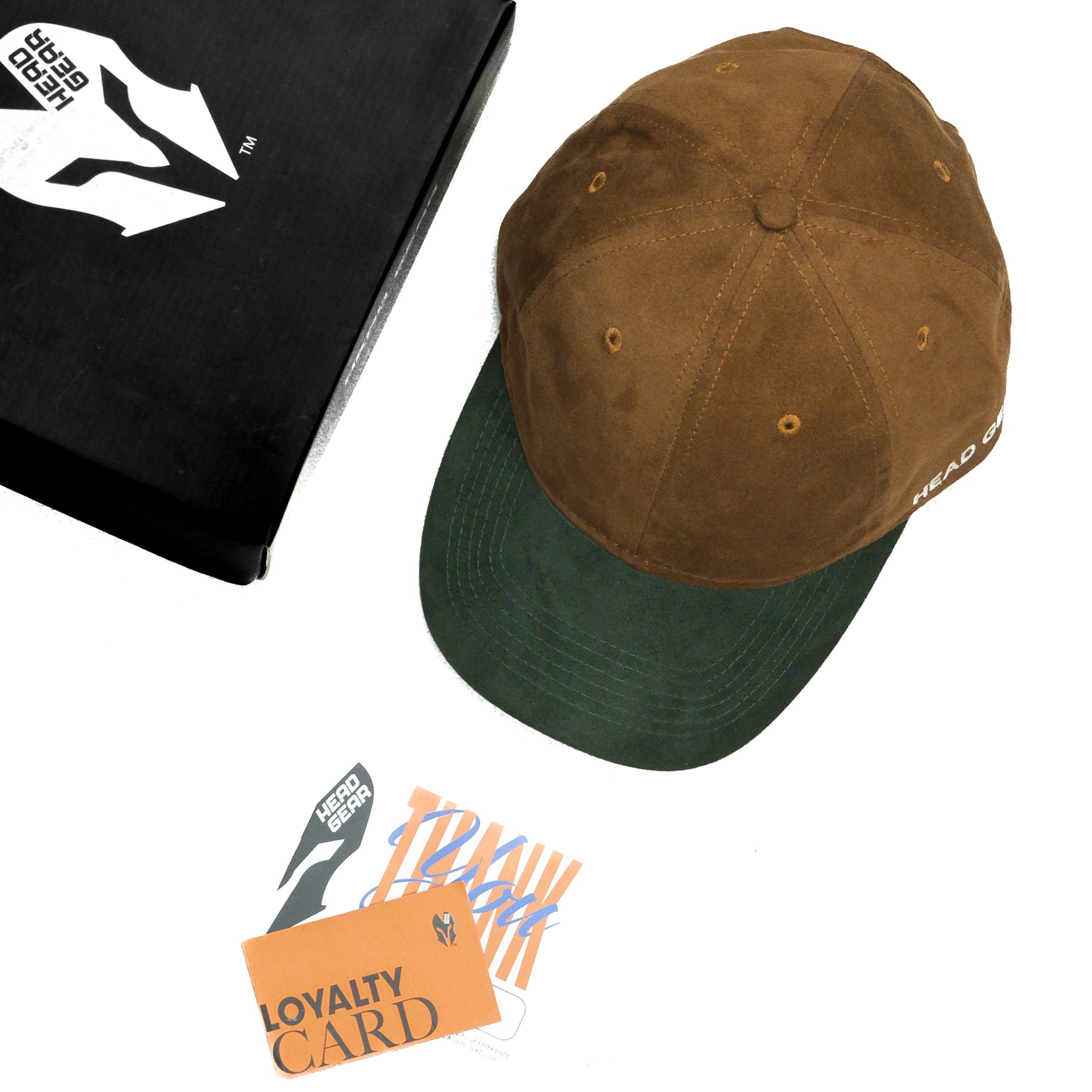 HEAD GEAR BROWN OLIVE DUAL TONE CAP
