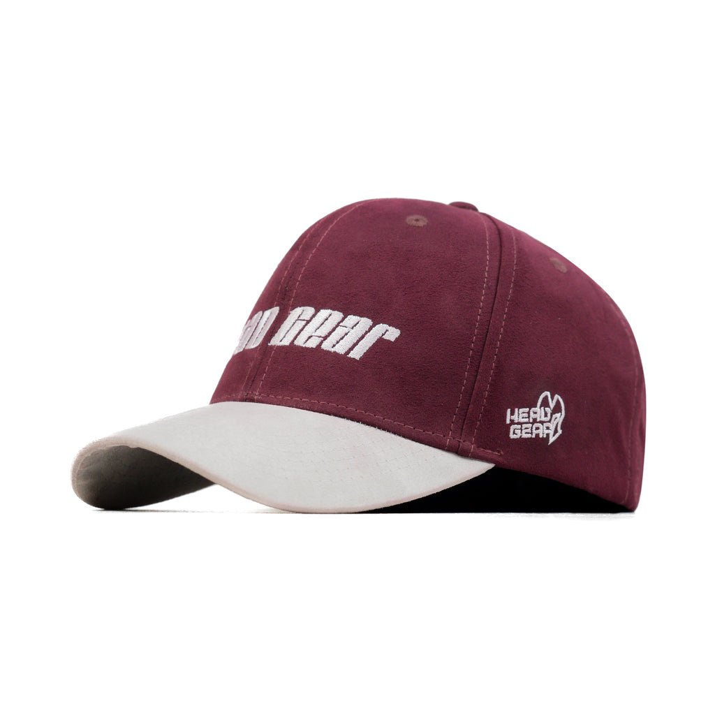 HEAD GEAR MAROON GREY DUAL TONE CAP