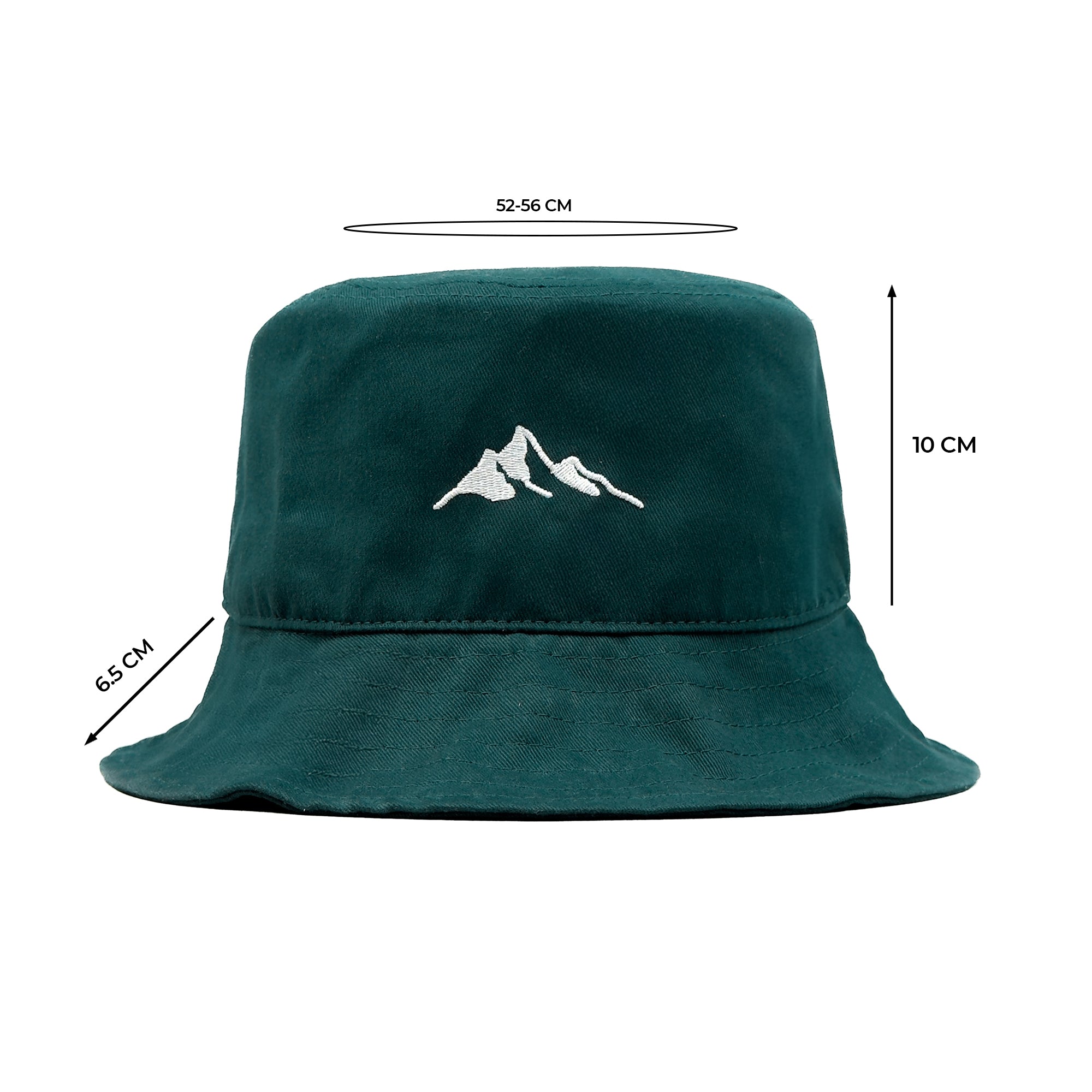 HEAD GEAR MOUNTAIN DARK GREEN BUCKET HAT