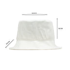 HEAD GEAR BASIC WHITE BUCKET HAT