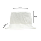 HEAD GEAR BASIC WHITE BUCKET HAT
