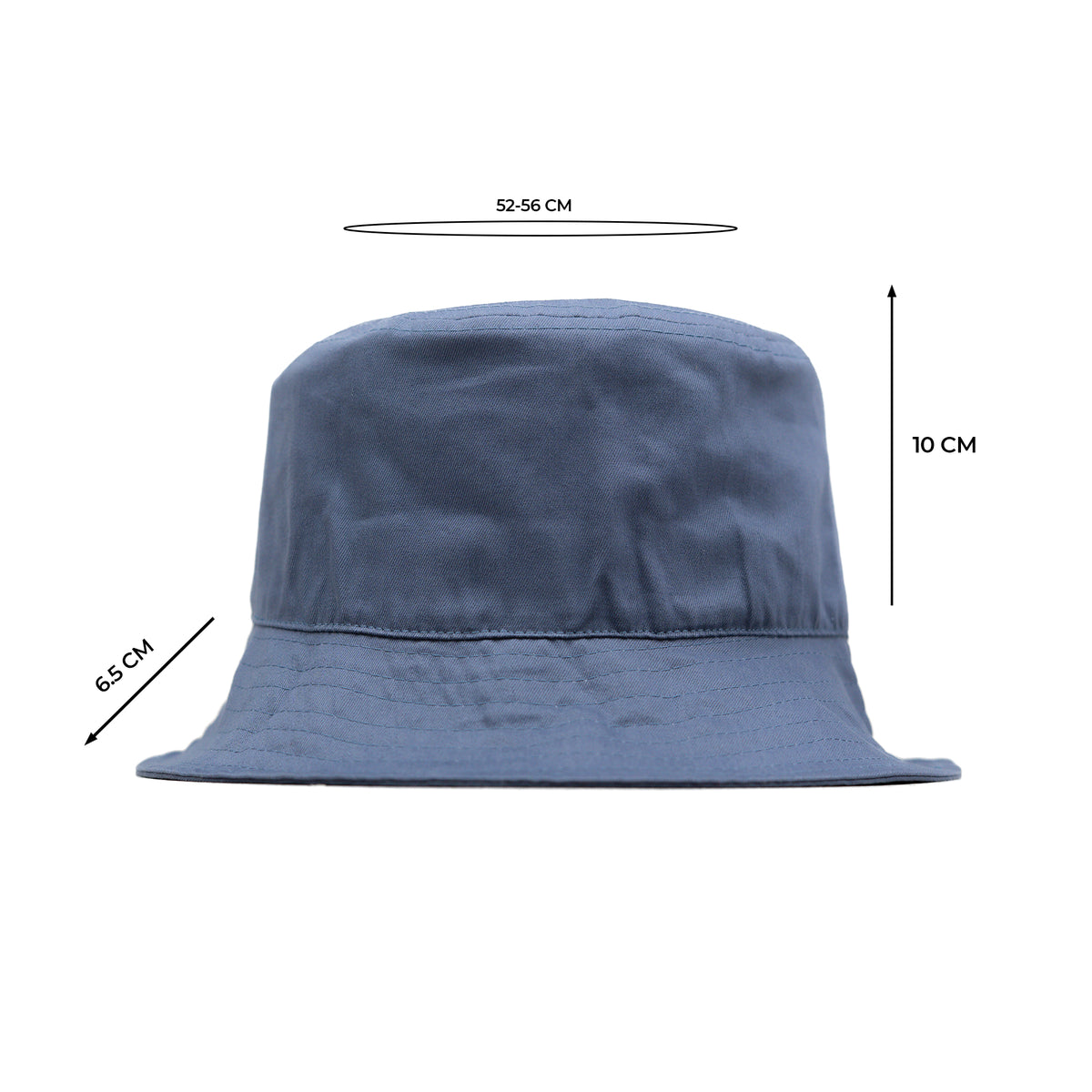 HEAD GEAR BASIC BLUE GREY BUCKET HAT