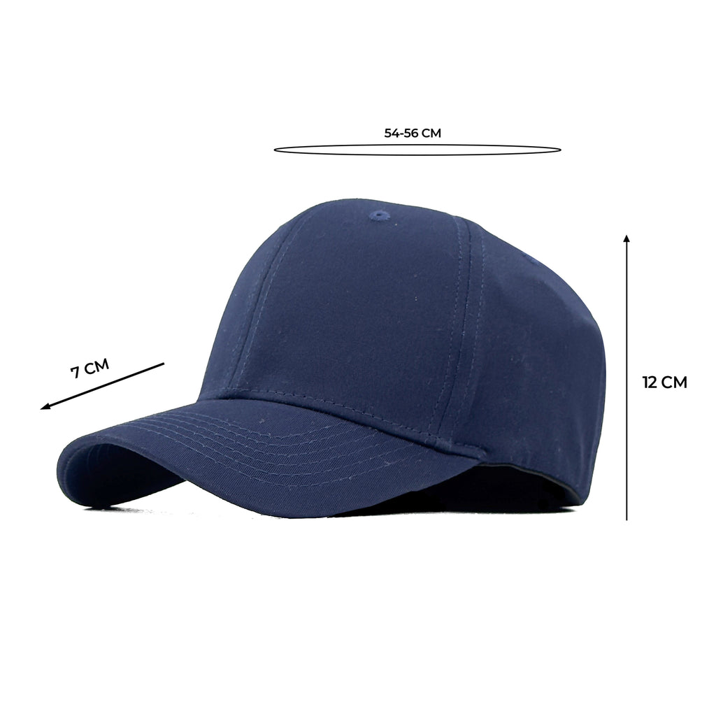 HEAD GEAR SOLID NAVY BLUE FITTED CAP