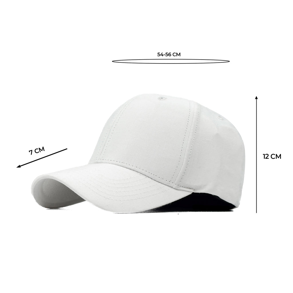 HEAD GEAR SOLID WHITE FITTED CAP