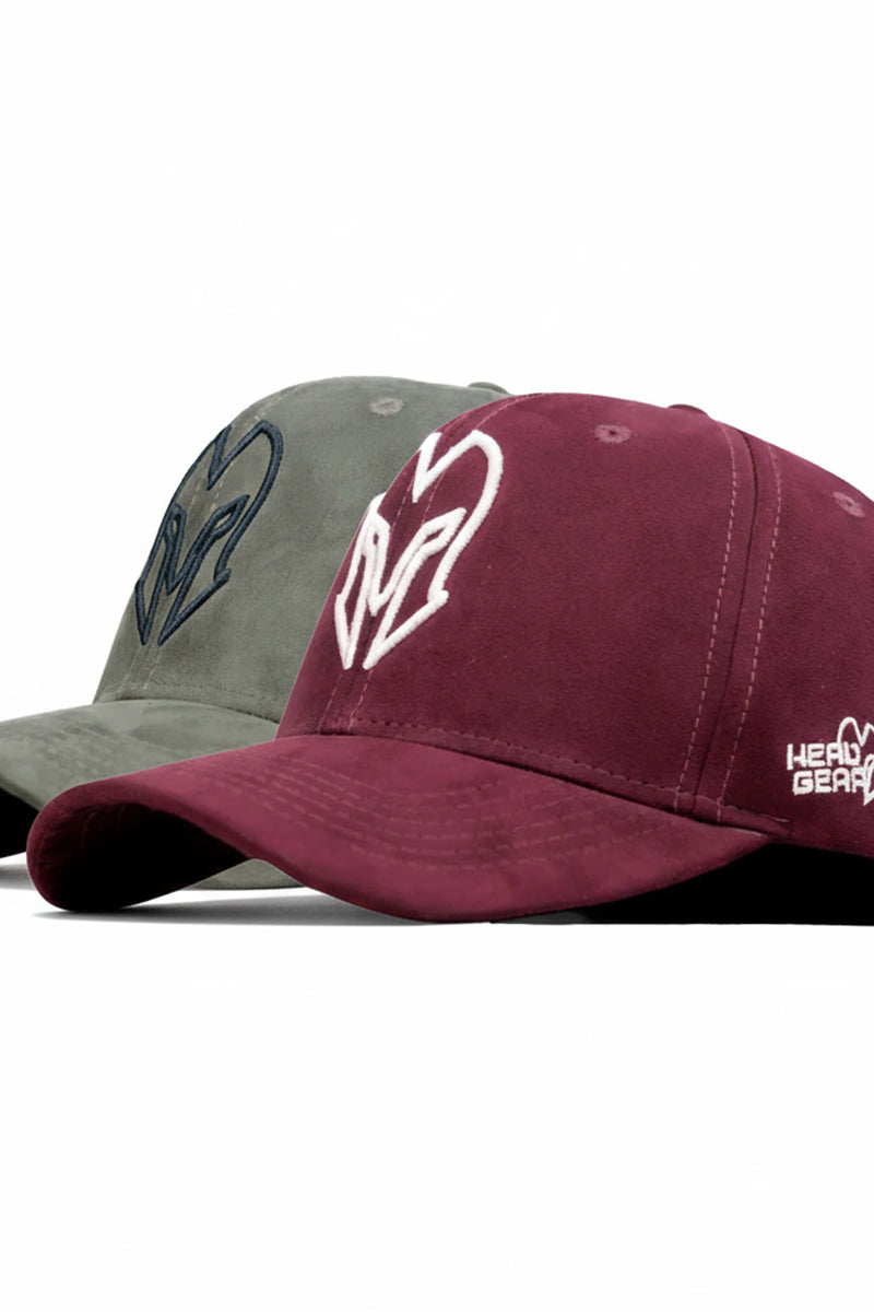 2 PCS COMBO OF MAROON AND GREY SUEDE CONTRAST