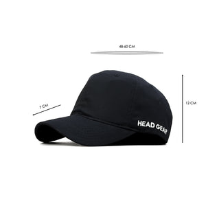 HEAD GEAR BASIC BLACK CAP