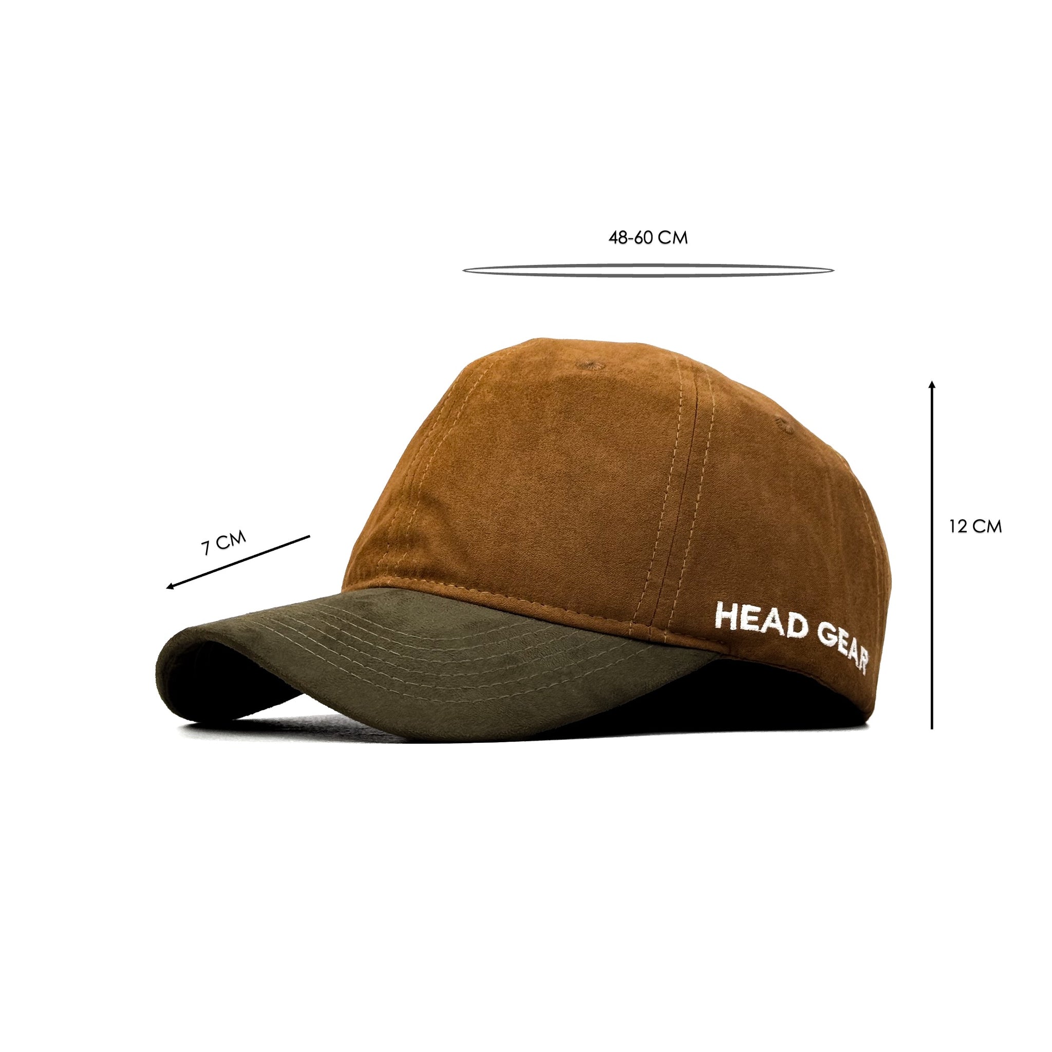 HEAD GEAR BROWN OLIVE DUAL TONE CAP