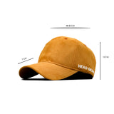 HEAD GEAR LIGHT TANGERINE SUEDE CAP