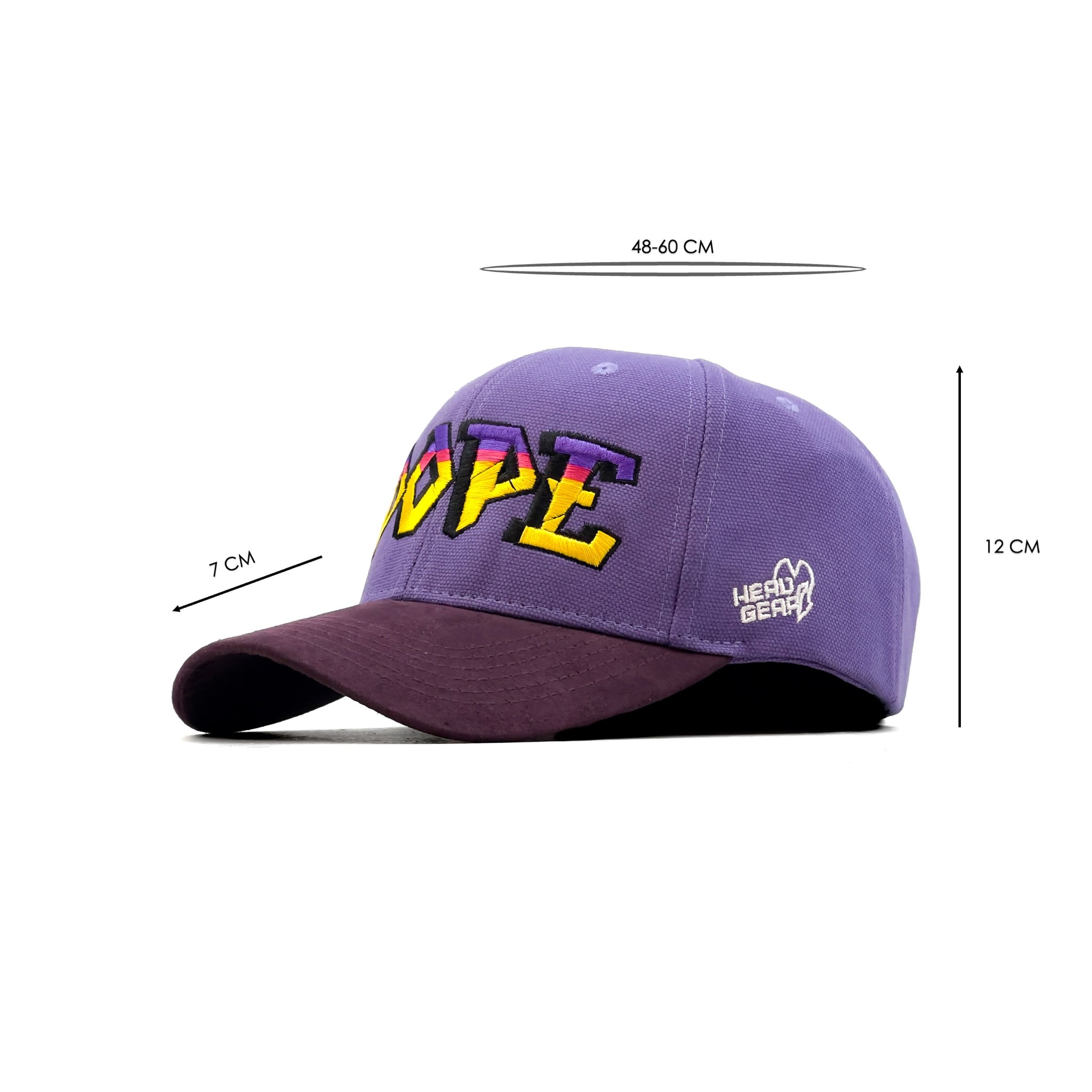 HEAD GEAR PURPLE DOPE CURVED VISOR CAP