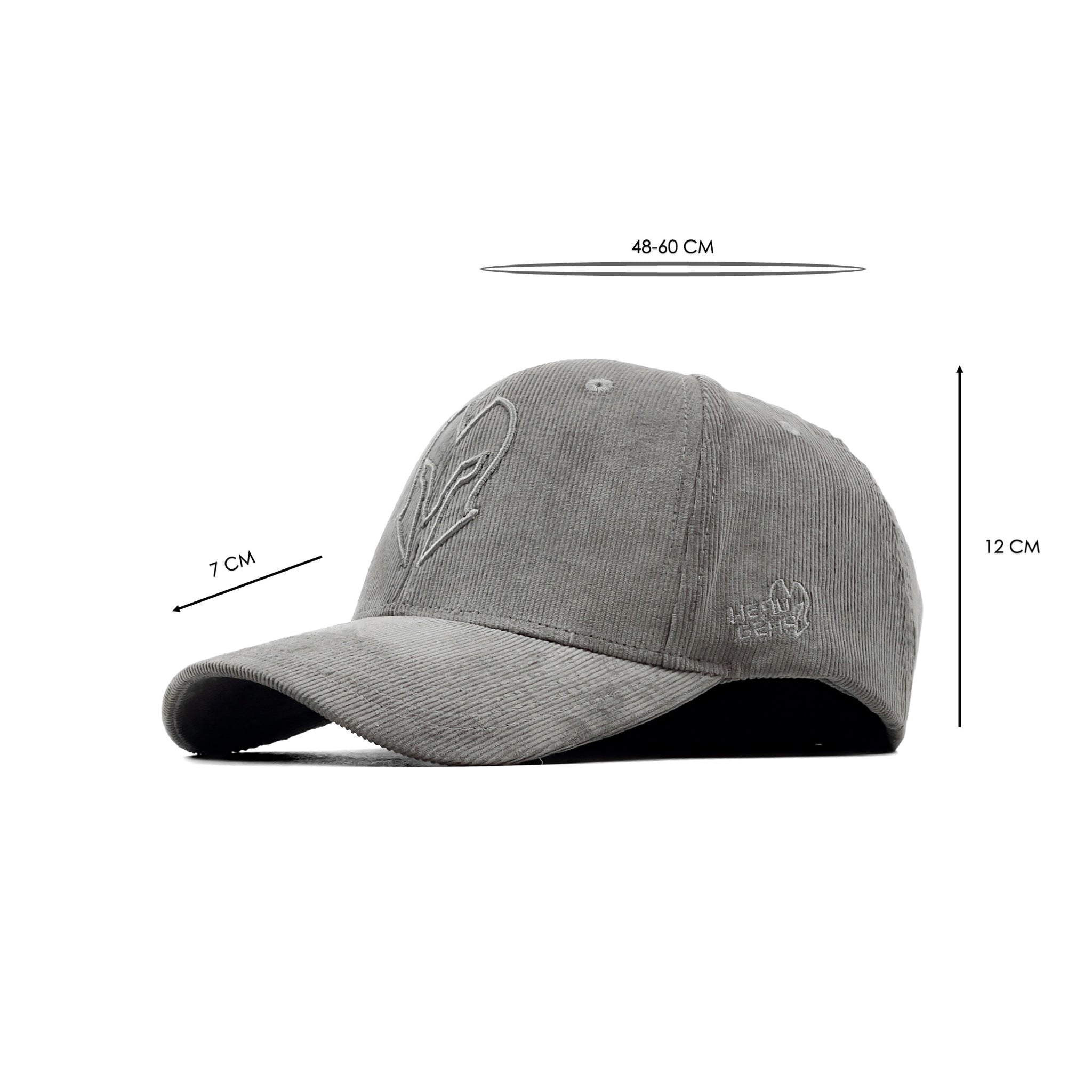 HEAD GEAR GLACIER GREY SUPER CORD CAP