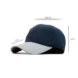 HEAD GEAR NAVY BLUE STRIPED CAP