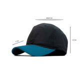 HEAD GEAR BLACK TEAL BLUE DUAL TONE CAP