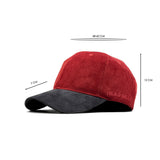 HEAD GEAR RED GREY DUAL TONE CORD CAP