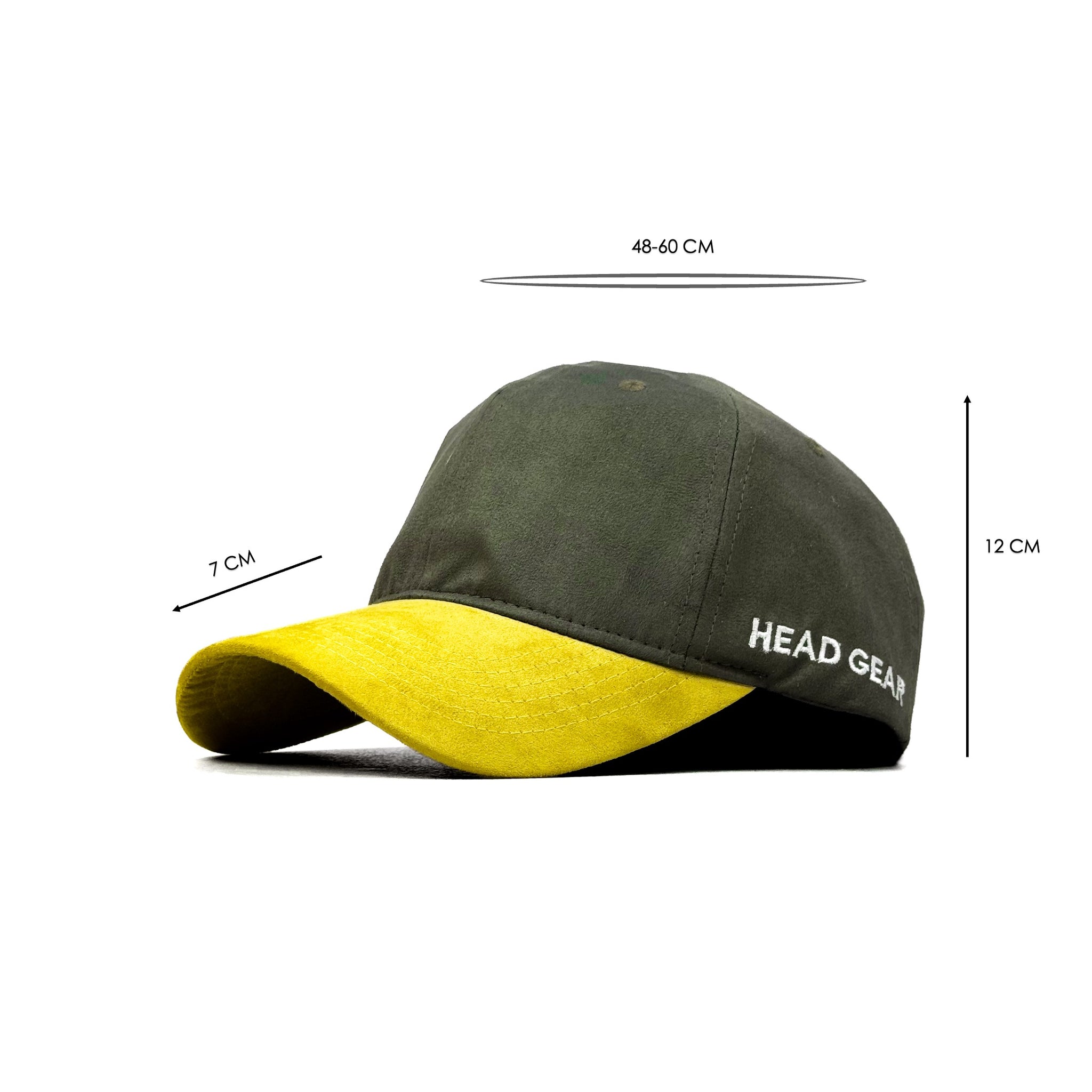 HEAD GEAR DARK GREEN YELLOW DUAL TONE CAP