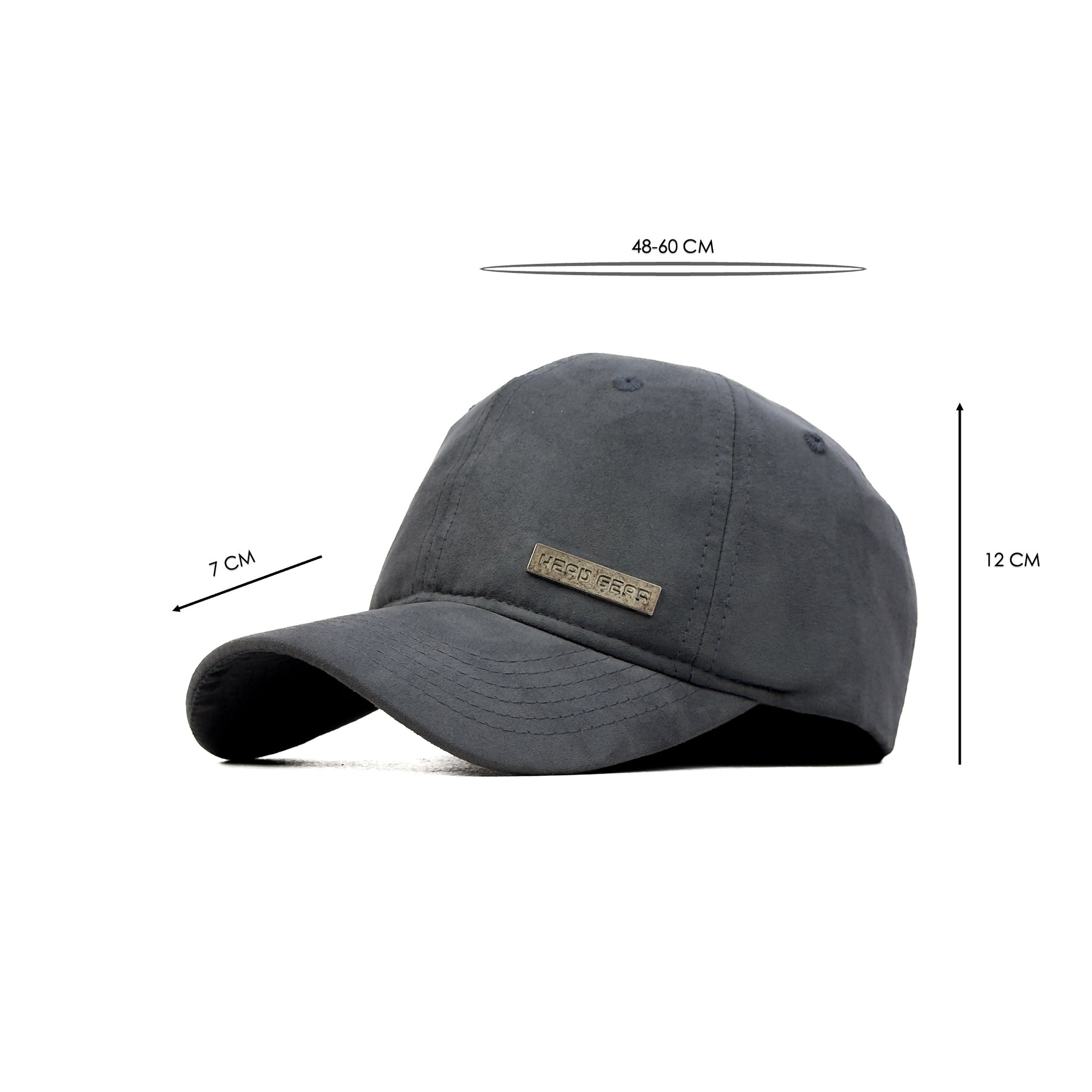 HEAD GEAR GREY RUSTIC METAL PATCH CAP