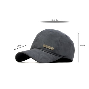 HEAD GEAR GREY RUSTIC METAL PATCH CAP