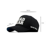 HEAD GEAR BLACK COLLEGE CAP
