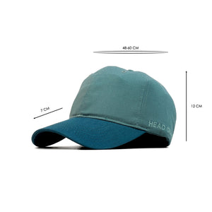 HEAD GEAR BOTTLE GREEN BLUE DUAL TONE CAP