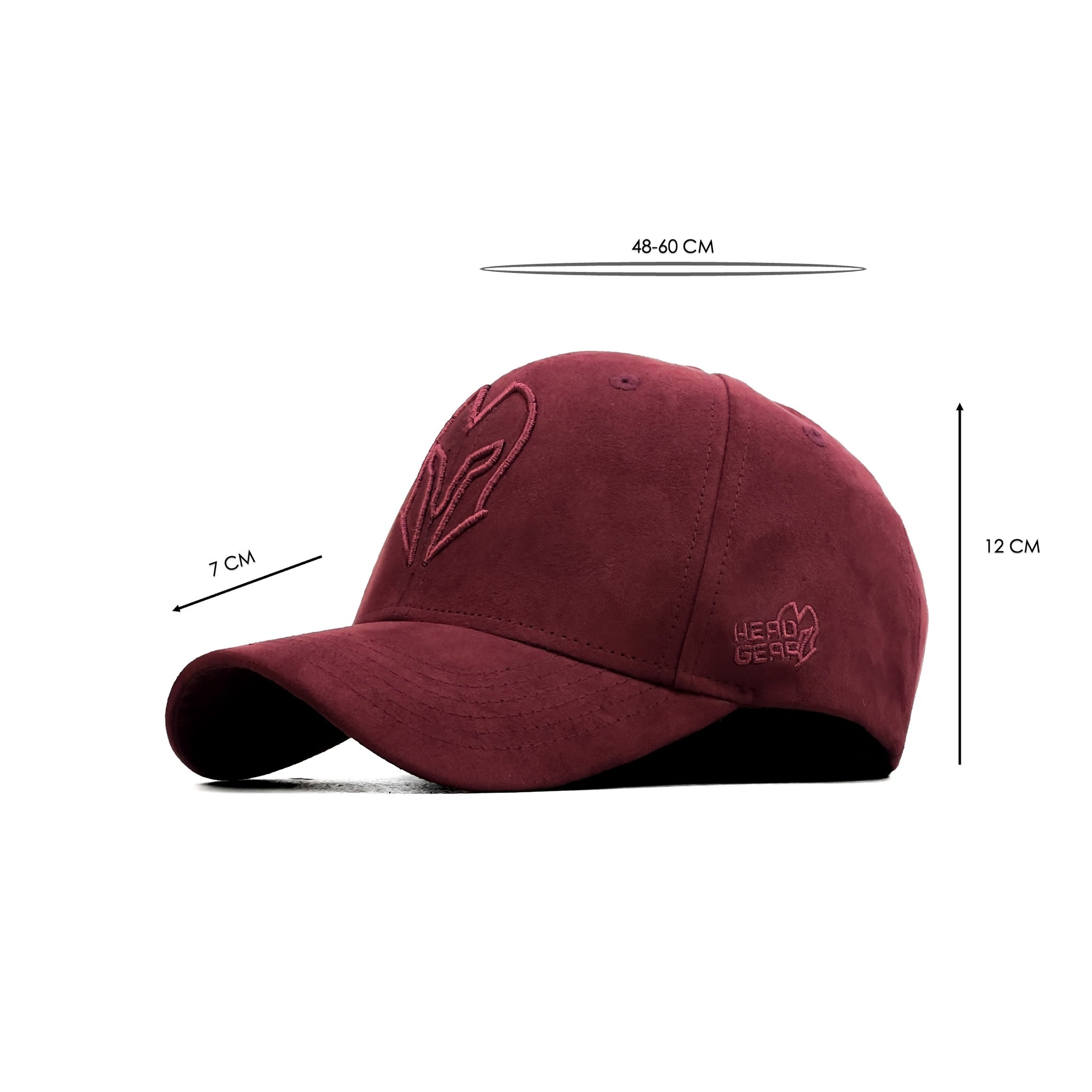 HEAD GEAR RED WINE SUPER SUEDE CAP