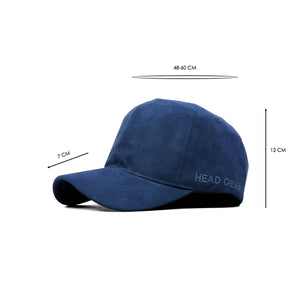 HEAD GEAR BASIC SUEDE NAVY BLUE CAP