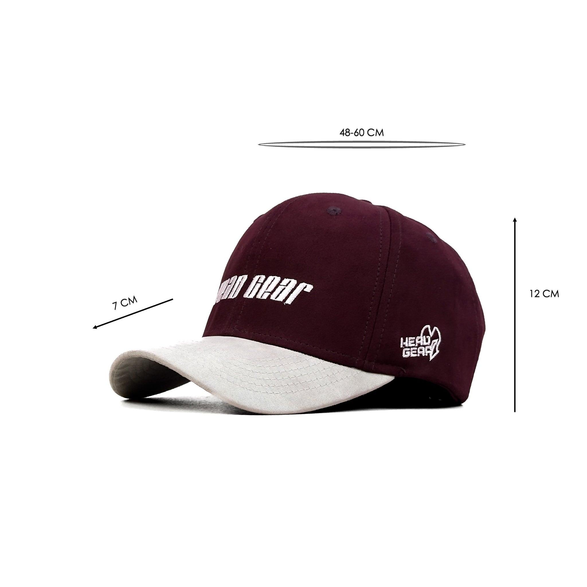 HEAD GEAR MAROON GREY DUAL TONE CAP