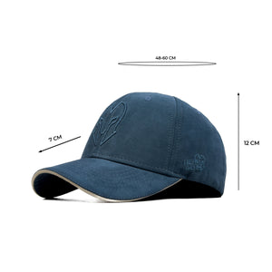 HEAD GEAR MIDNIGHT BLUE SUPER SUEDE SANDWICH CAP